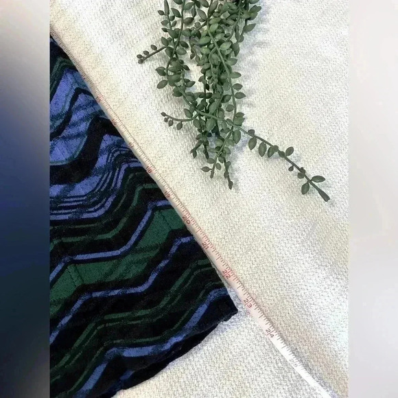 Missoni Blue Green Black Zigzag Long Sleeve Knit Mini Dress Size 36 (0) - Picture 7 of 7